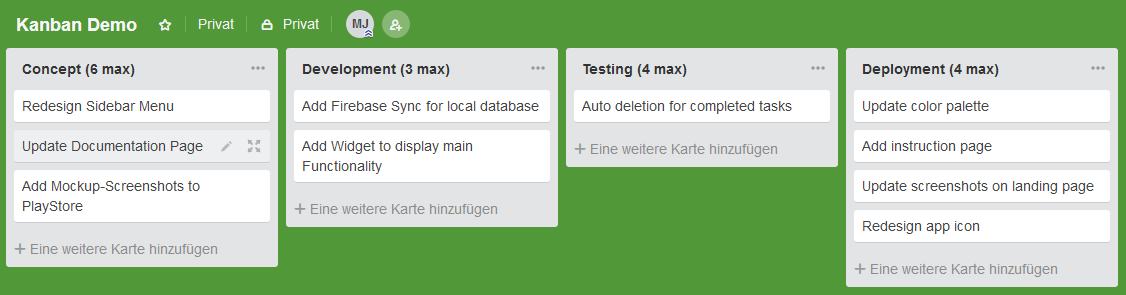 Kanban Board Example