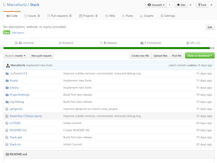 Example of a GitHub repository